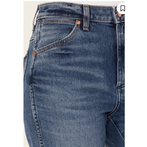 NWT Wrangler Women's Wanderer Dark Wash High Rise Stretch Flare Jeans Size 26 - Picture 8 of 15